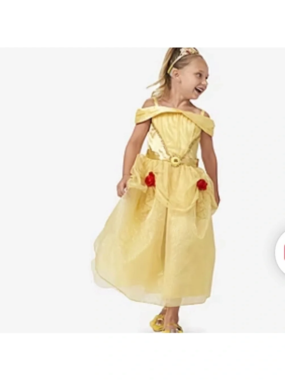 NWT Disney Princess Belle-Style Kids Costume Dress . Size 4